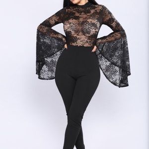 Lace one piece jumpsuit